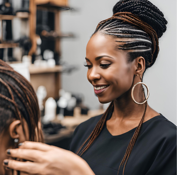 Pic of a woman with braids