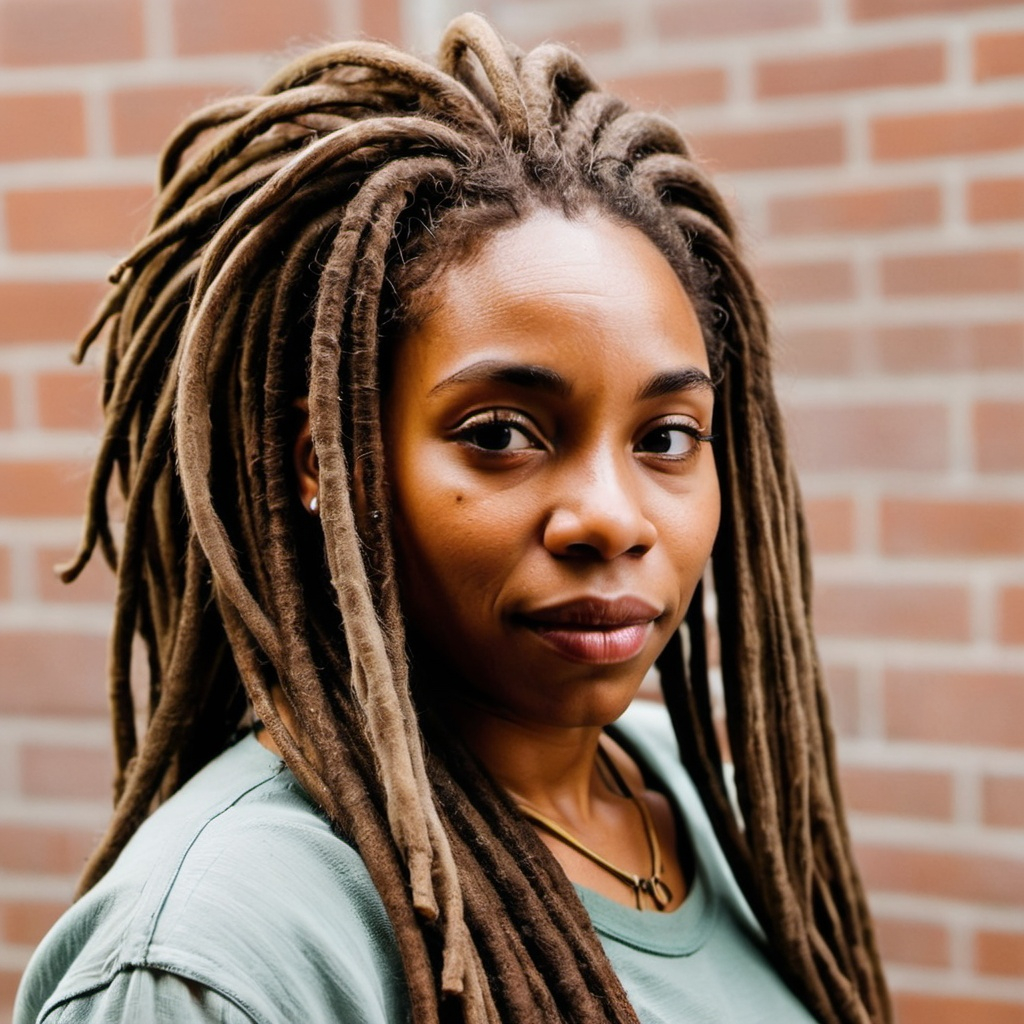 Pics of a woman with locs and dreadlocs