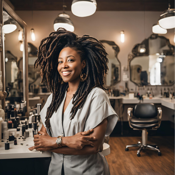 Pic of a woman with locs